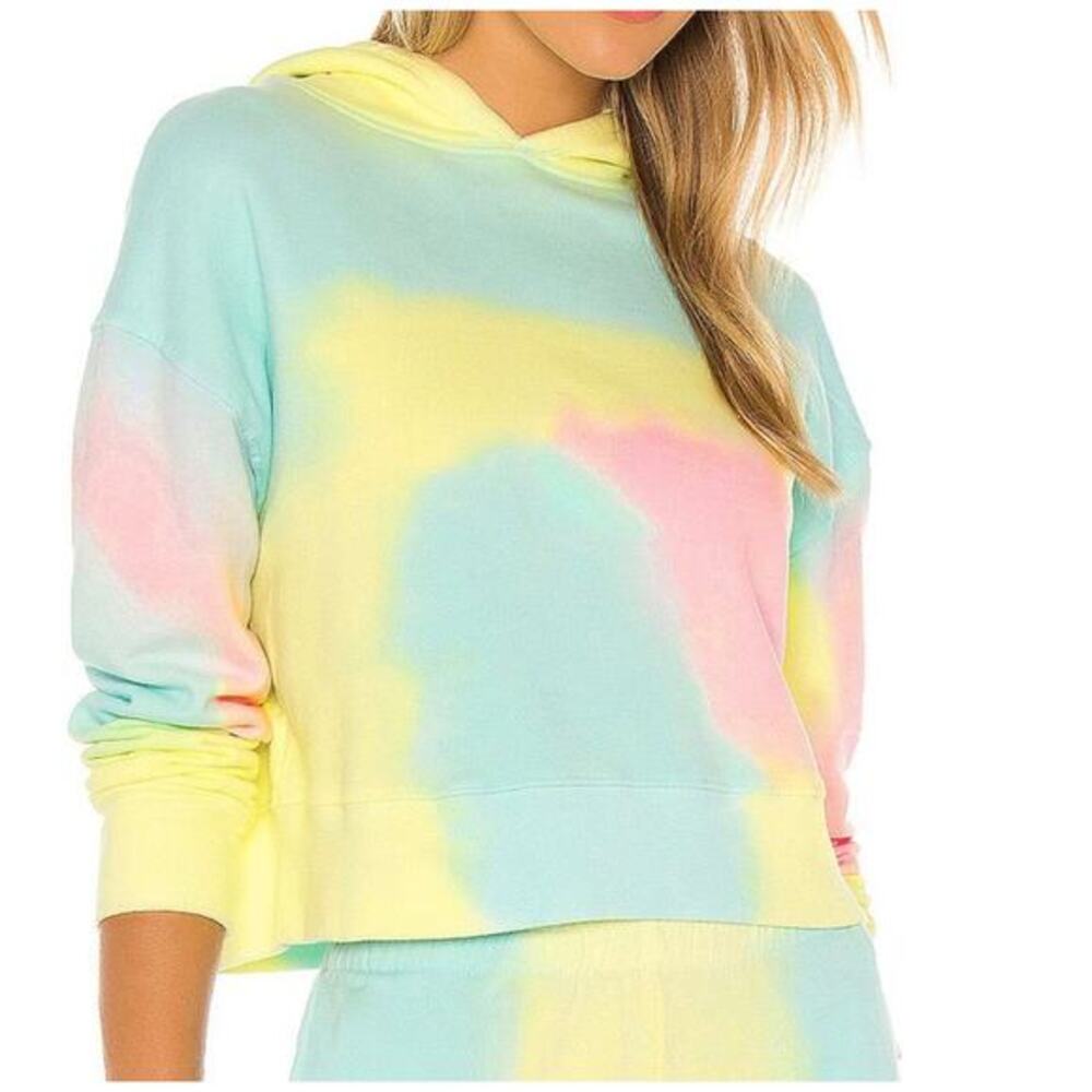 Frankies Bikinis Burl Sweatshirt Rainbow‎ Tie Dye